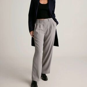 Quince Gray Wide-Leg Women's Pants